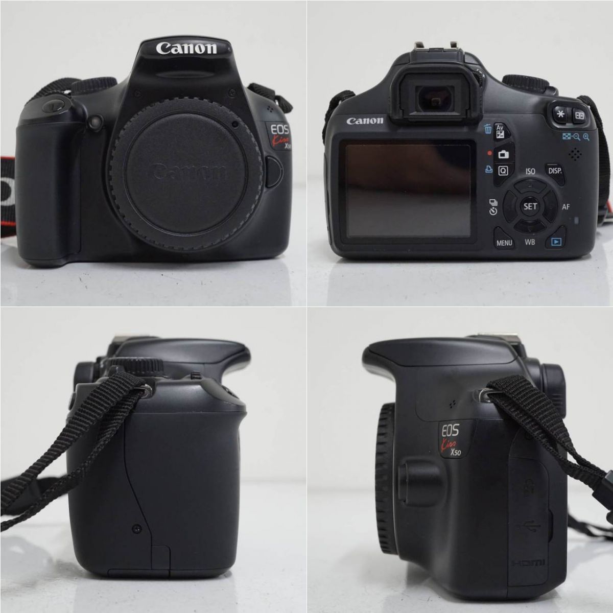 Canon EOS Kiss X50 デジタル一眼レフカメラ ブラック ボディ USED美品