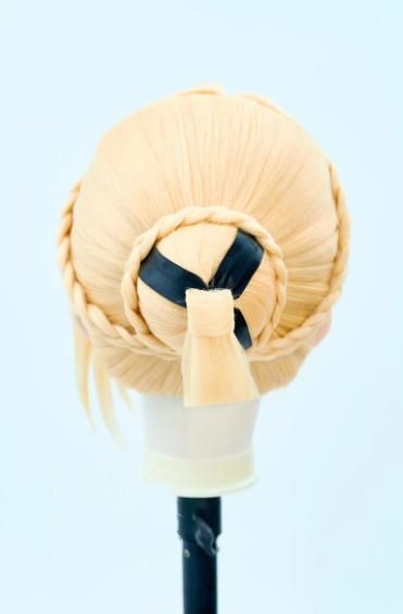 全頭マスク カツラ付き NO.1077 フルマスク ドール ヘッドロリータ人形 コスプレ マスク 仮装 着ぐるみ コスチューム 二次元