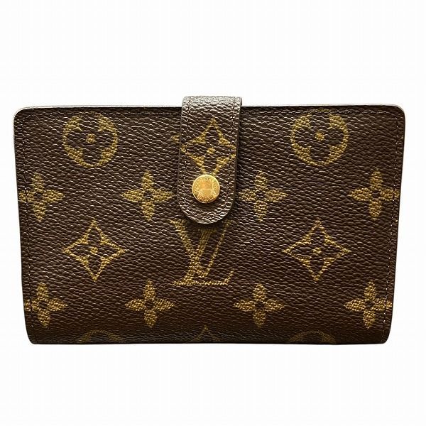 ルイヴィトン Louis Vuitton モノグラム ポルト モネ ビエ ヴィエノワ M61663 がま口 2つ折り財布 レディース