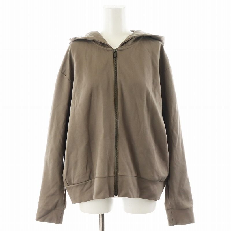 セオリー Theory 22SS VIS PONTE HOODIE パーカー ジップアップ M 茶