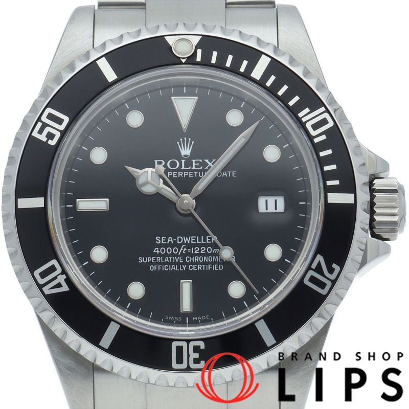 ROLEX シードゥエラー 16600 ブラックダイヤル 国際保証書付き 中古】ロレックス シードゥエラー 16600 ブラック(黒) X789番