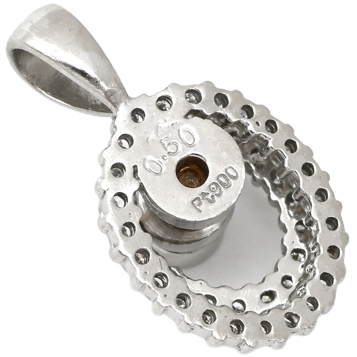 ペンダントトップ ダイヤ Pt900 ダイヤモンド プラチナシルバー ネックレストップ