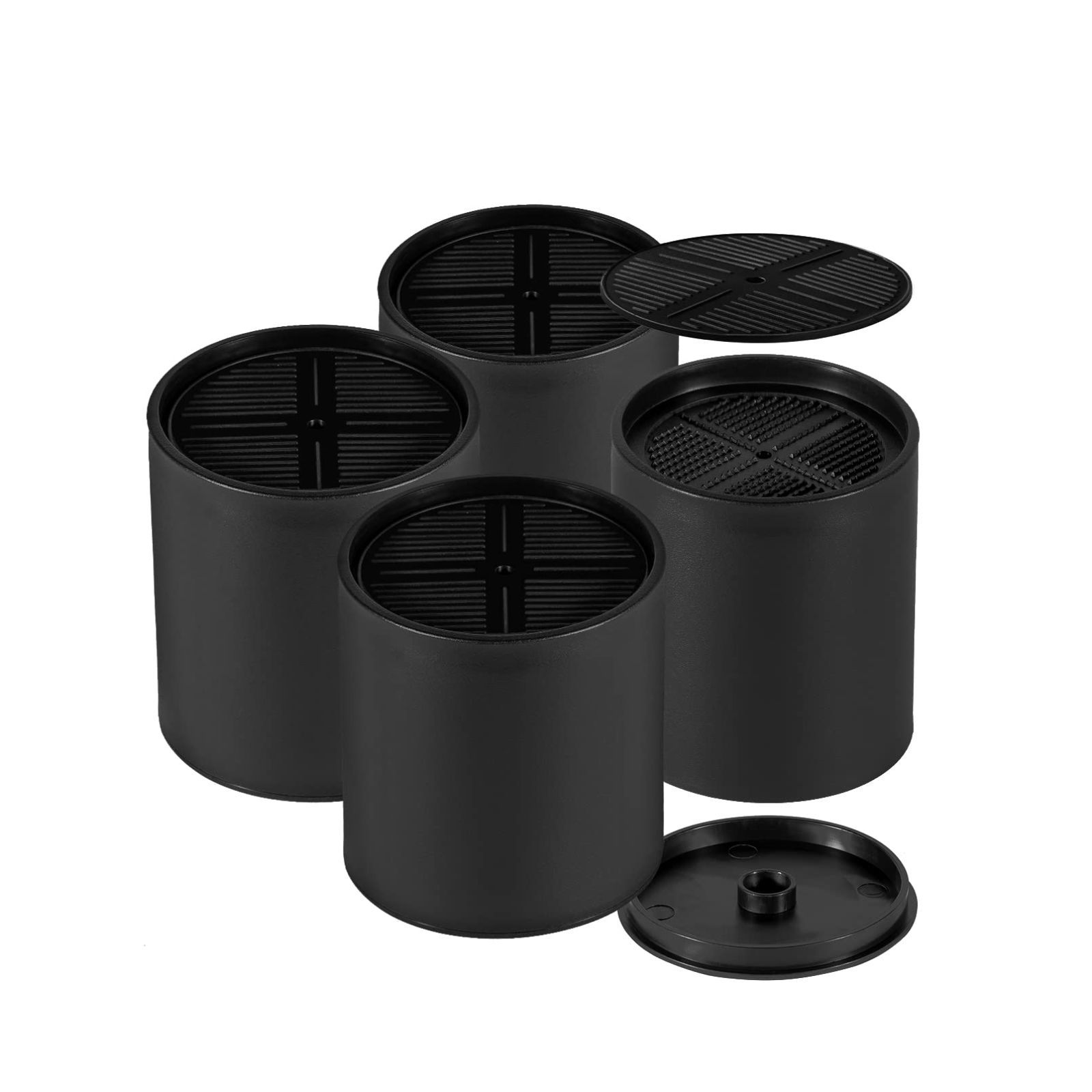 【在庫処分】Uping 継ぎ脚 高さ調節 脚 テーブル・ベッド・こたつの高さ調整 高さ上げる 4個セット テーブル脚台 高さ調整 暖房器具 (耐荷重800kg) ブラック 高さ10cm