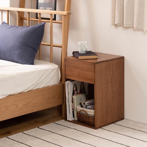 サイドチェスト 木製 天然木 ベッドサイド ソファサイド サイド