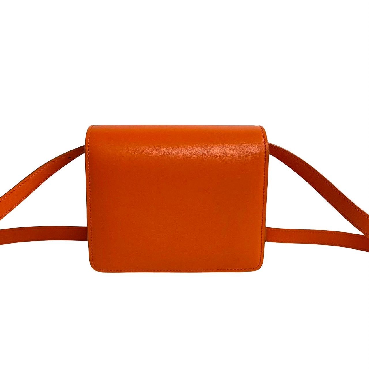 新品☆ＣELINE☆クラシックボックス スモール オレンジ ほぼ未使用 CELINE セリーヌ クラシック ボックス スモール