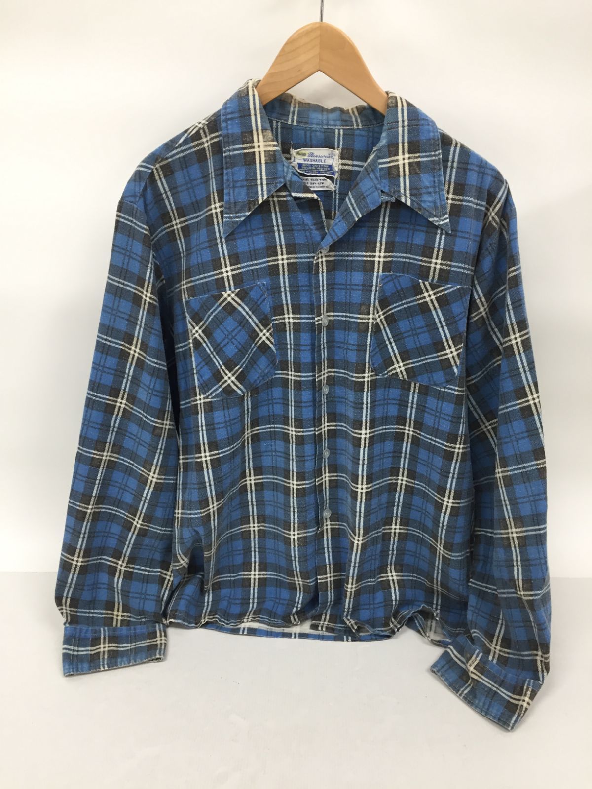 Grants 60~70's ネルシャツ ヴィンテージ【M128-20250413-11KS Grants 60~70's ネルシャツ ヴィンテージ【M128-20250413-11KS