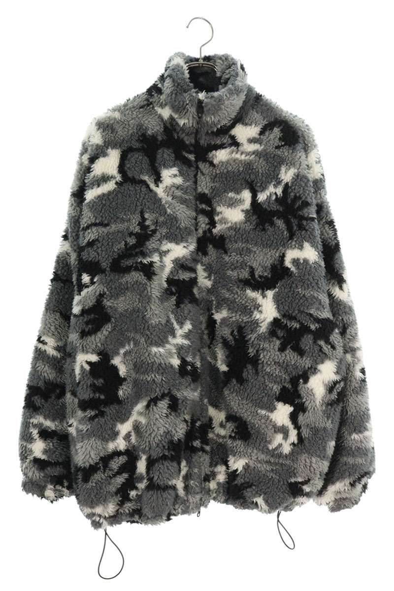 バレンシアガ 22AW 681818 TLQ12 カモフラージュ ボア オーバーサイズ  
