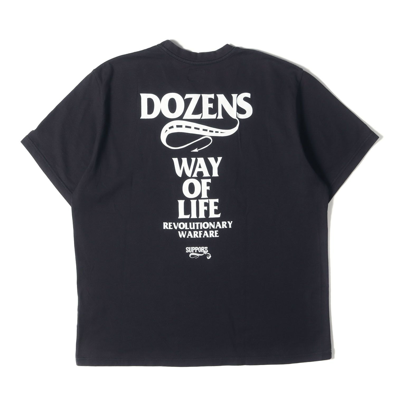 RATS Tシャツ グレー XL ラッツ way of life RATS - SCRIPT LOGO WAY OF LIFE TEE (BLACK) / 定番人気ロゴT