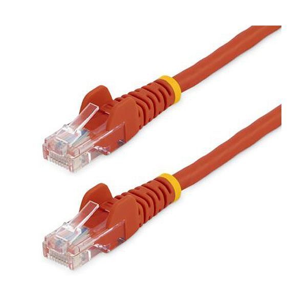 まとめ StarTech.com カテゴリー5e LANケーブル 5m レッド 45PAT5MRD 1本 ×3セット