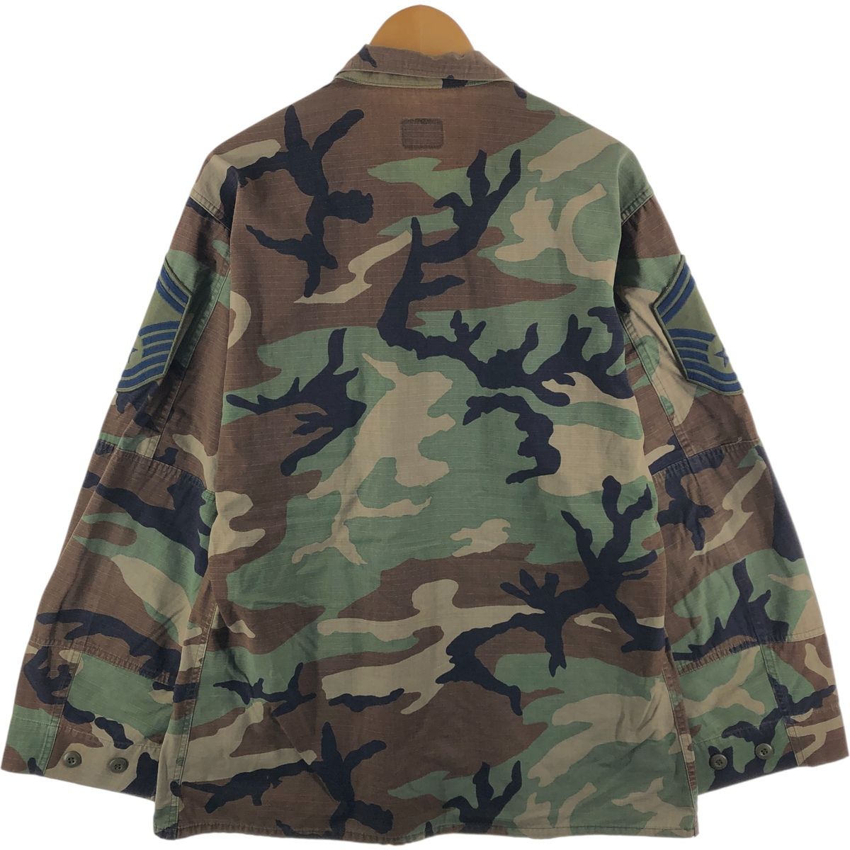 古着 90年代 米軍実品 迷彩柄 ウッドランドカモ リップストップ B.D.U