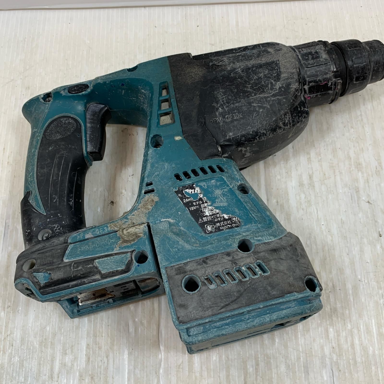 κκMAKITA マキタ 締め付け工具 ハンマドリル コードレス式 18v 56*660 グラつきあり HR244D グリーン