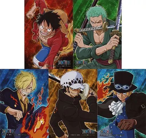 中古】キャラカード 集合 生ブロマイド(5枚組) 「ワンピース