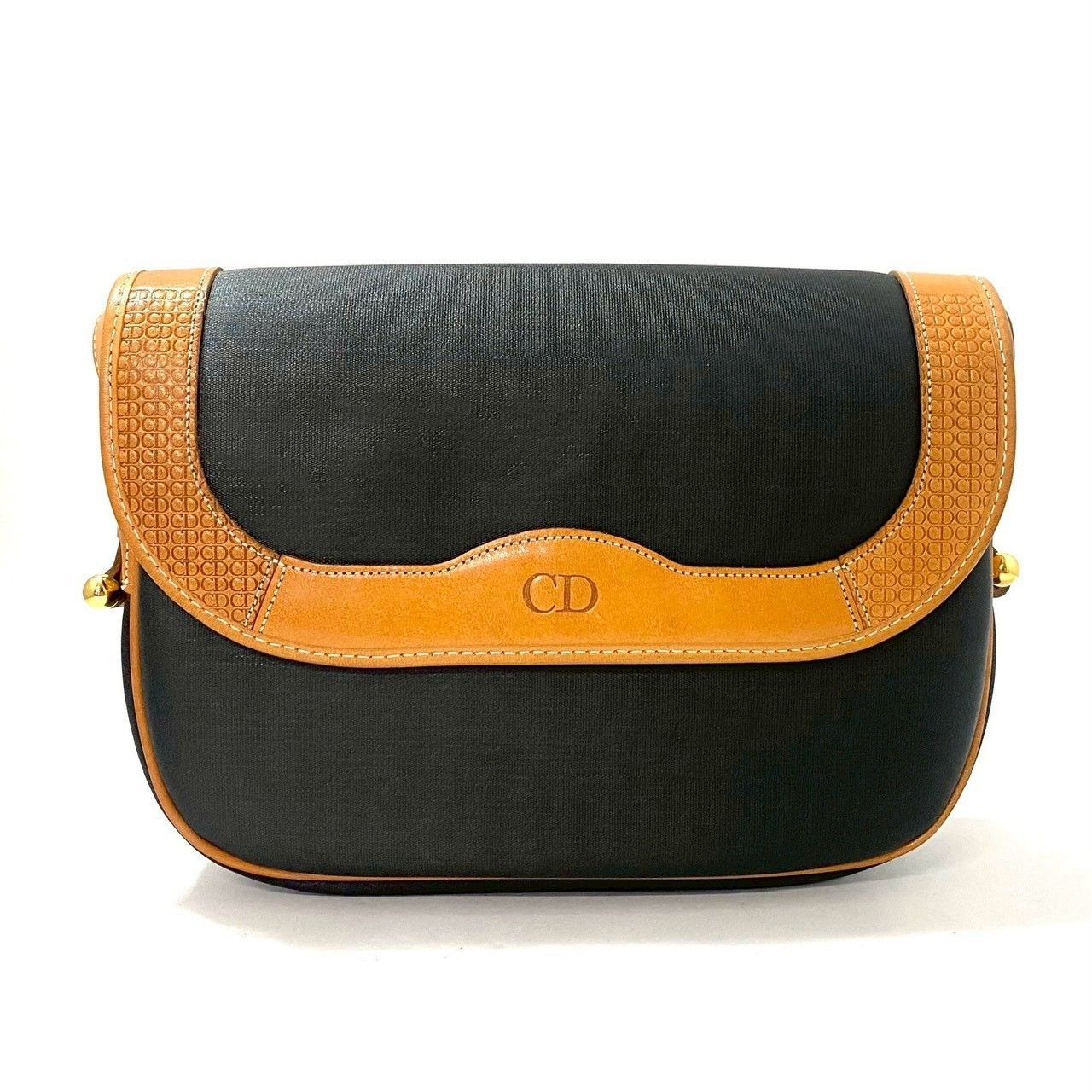 SJ【Dior】CDロゴ ショルダーバッグ ブラック/黒 ベージュ