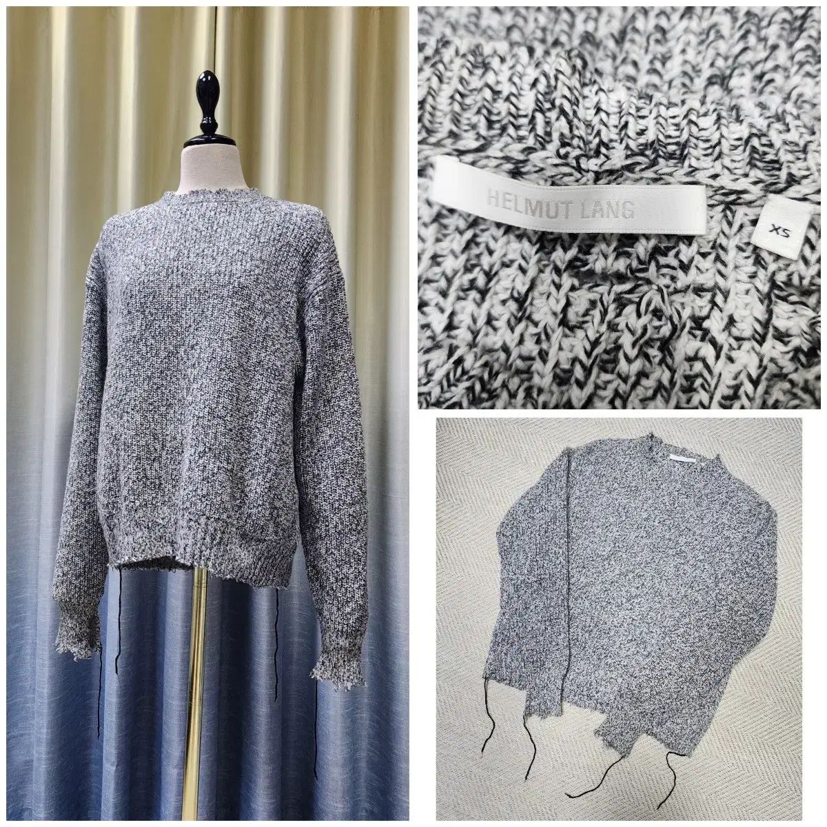 ヘルムートラング ペンキライン ニット 本人期 イタリア製 ブランド