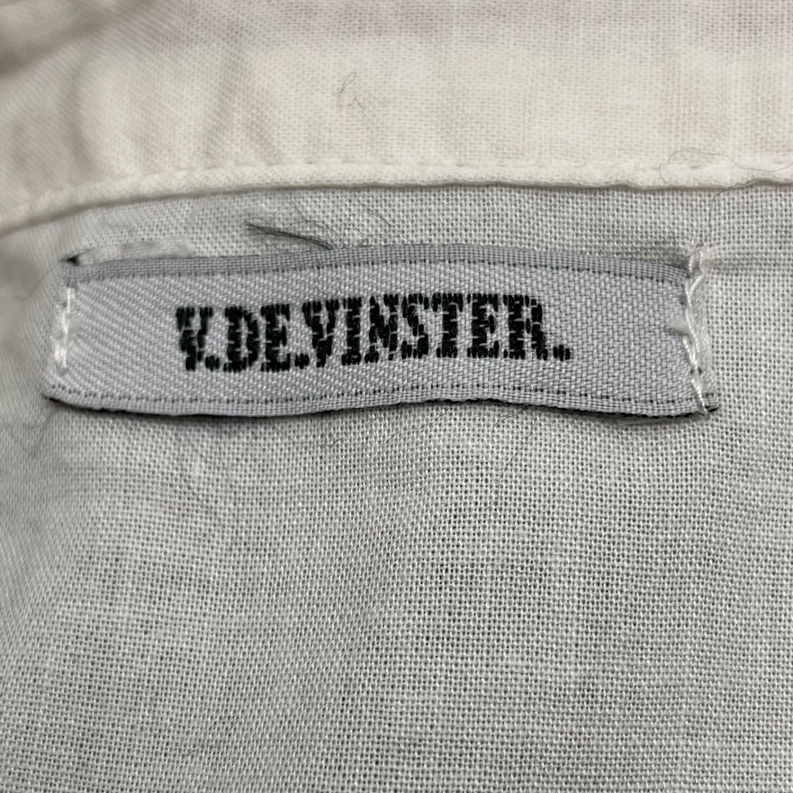 刺繍/バルーンスリーブ/V.DE.VINSTER/長袖ブラウス/S/コットン/PNK V.DE.VINSTER. ヴィドヴァンスター バルーンスリーブ ブラウス