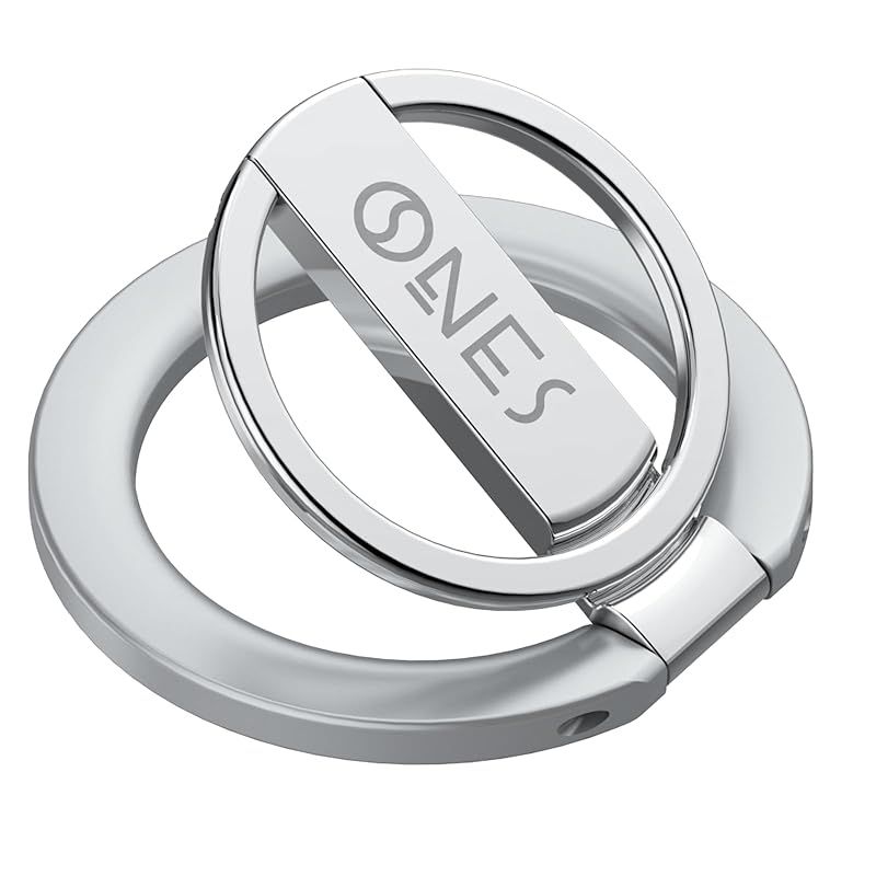 【新着商品】ONES MagSafe対応 強力な磁気リング u0026 スタンド [ 360回転 調整可能 ][ 安定 高耐久 ][ 薄型 軽量 ] iPhone、Sony Xperia、Samsung Galaxy対応 マグネット式リング グリップ （ 仕上げ 1
