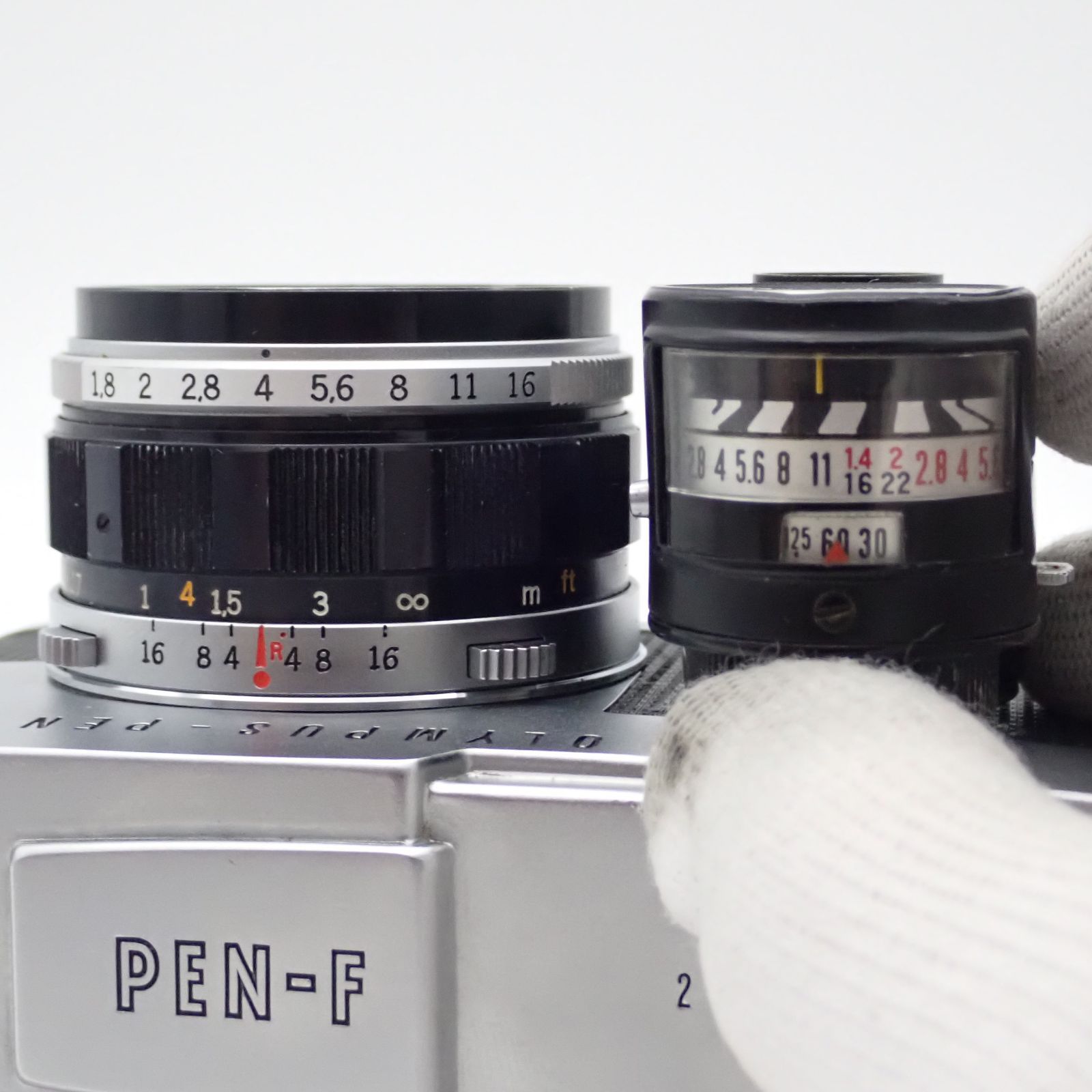 美品 OLYMPUS Pen F 一眼レフフィルムカメラ ハーフフレイム 224883 F