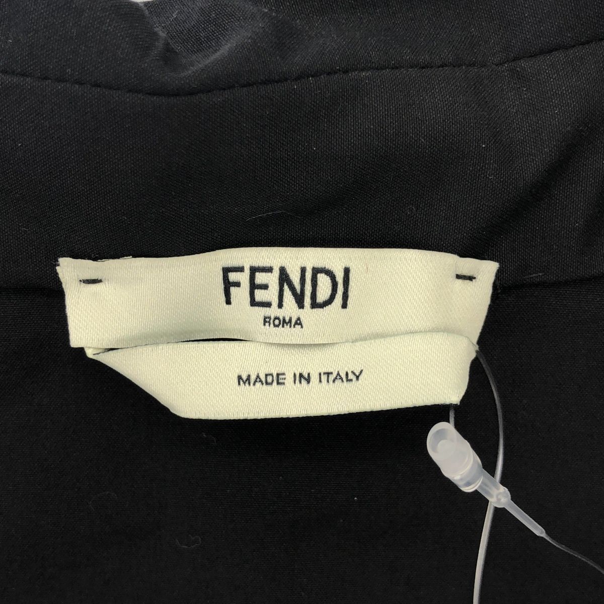FENDI フェンディ 15SS レザーハーフジップデザイン ショートスリーブ  