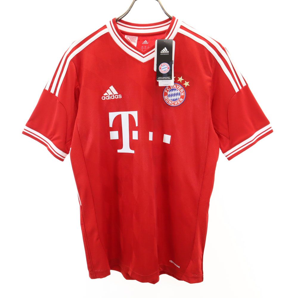 adidas - アディダス 未使用 バイエルンミュンヘン シュバインシュタイガー 31 サッカー 半袖 ユニフォーム 170 レッド adidas CLIMACOOL キッズ アディダス 未使用 バイエルンミュンヘン シュバインシュ