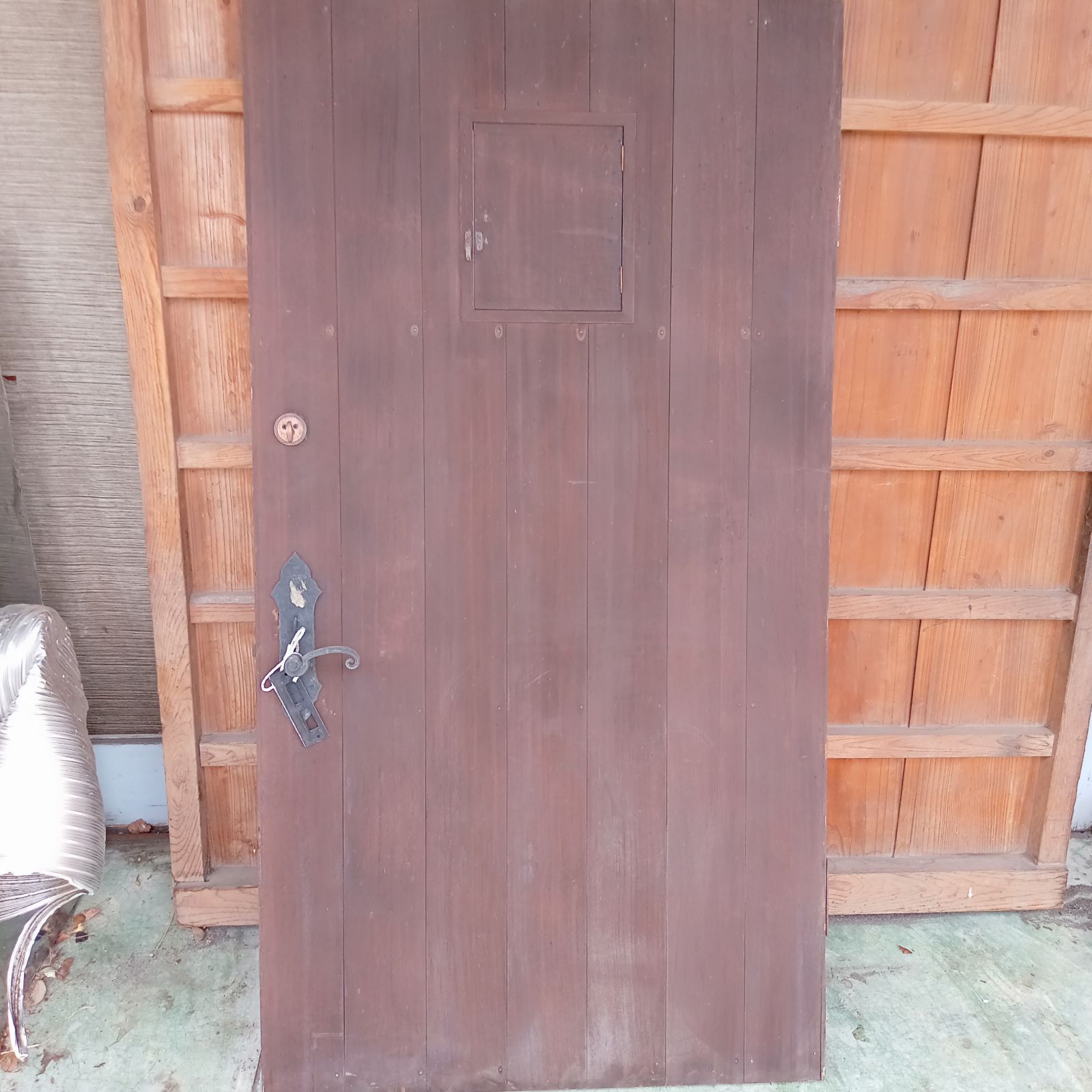 ◯ 建具 扉 昭和 レトロ 戸 建具 古屋 屋敷戸 時代物 蔵 - メルカリ