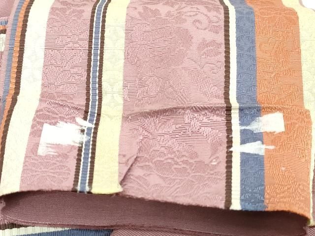 美品　本場筑前博多織　半幅帯　花間道　正絹　逸品 美品 本場筑前博多織 半幅帯 花間道 正絹 逸品 美品 本場筑前