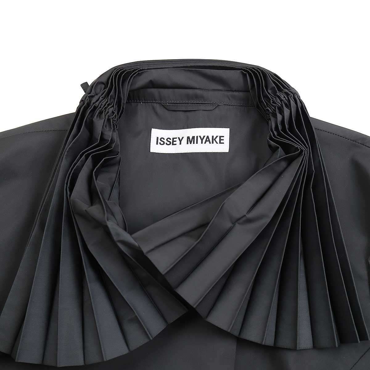 ISSEY MIYAKE イッセイミヤケ 11SS プリーツカラーナイロンジャケット IM11FD008 ブラック 3