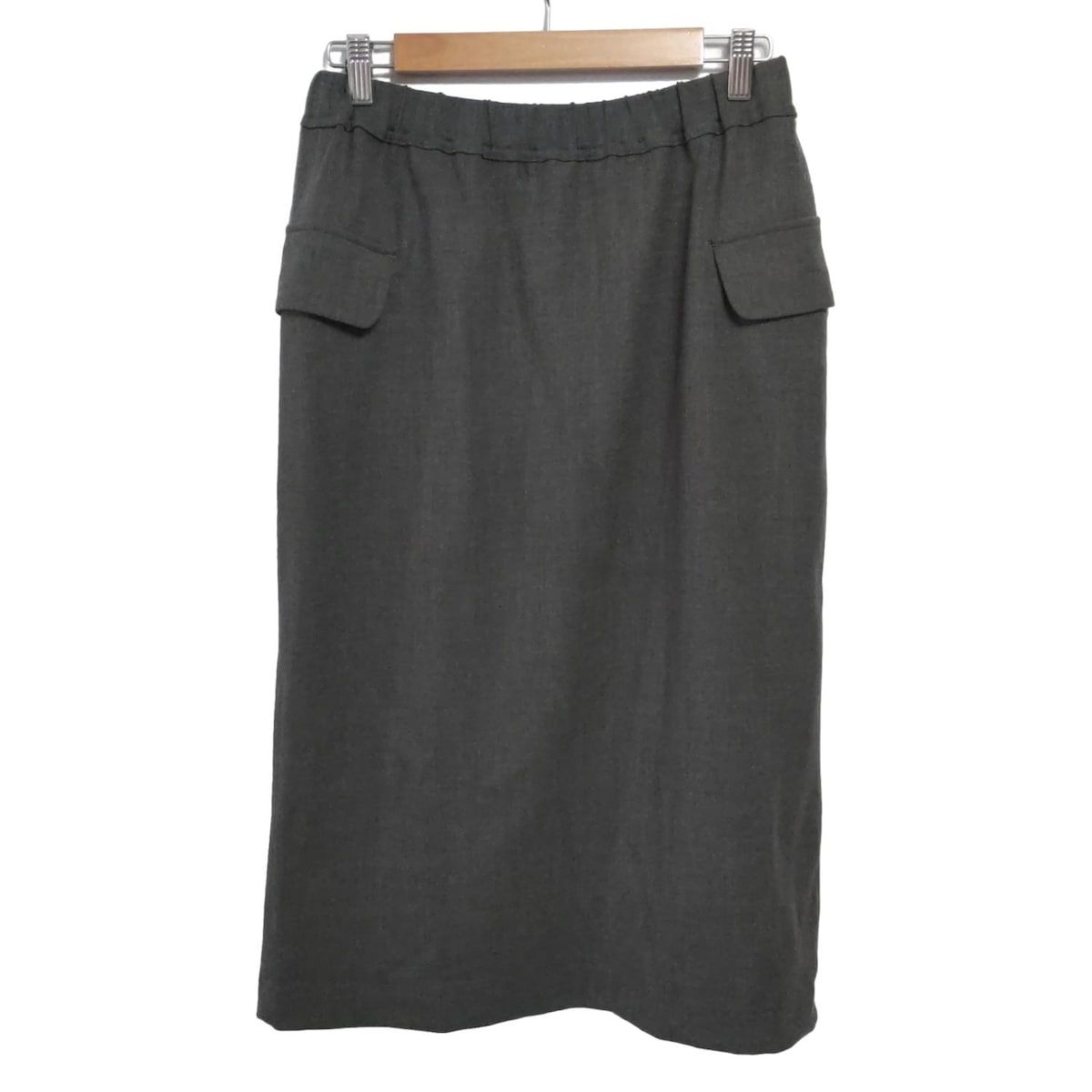 45R フォーティーファイブ アール ロングスカート サイズ3 L レディース - グレー ウエストゴム