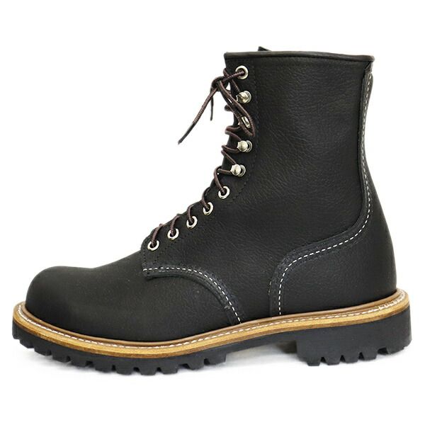  REDWING レッドウィング 4501 8 inch Logger 8インチロガーブーツ ブラックオイルスリック Dワイズ US 7 D 約25 cm その他 靴