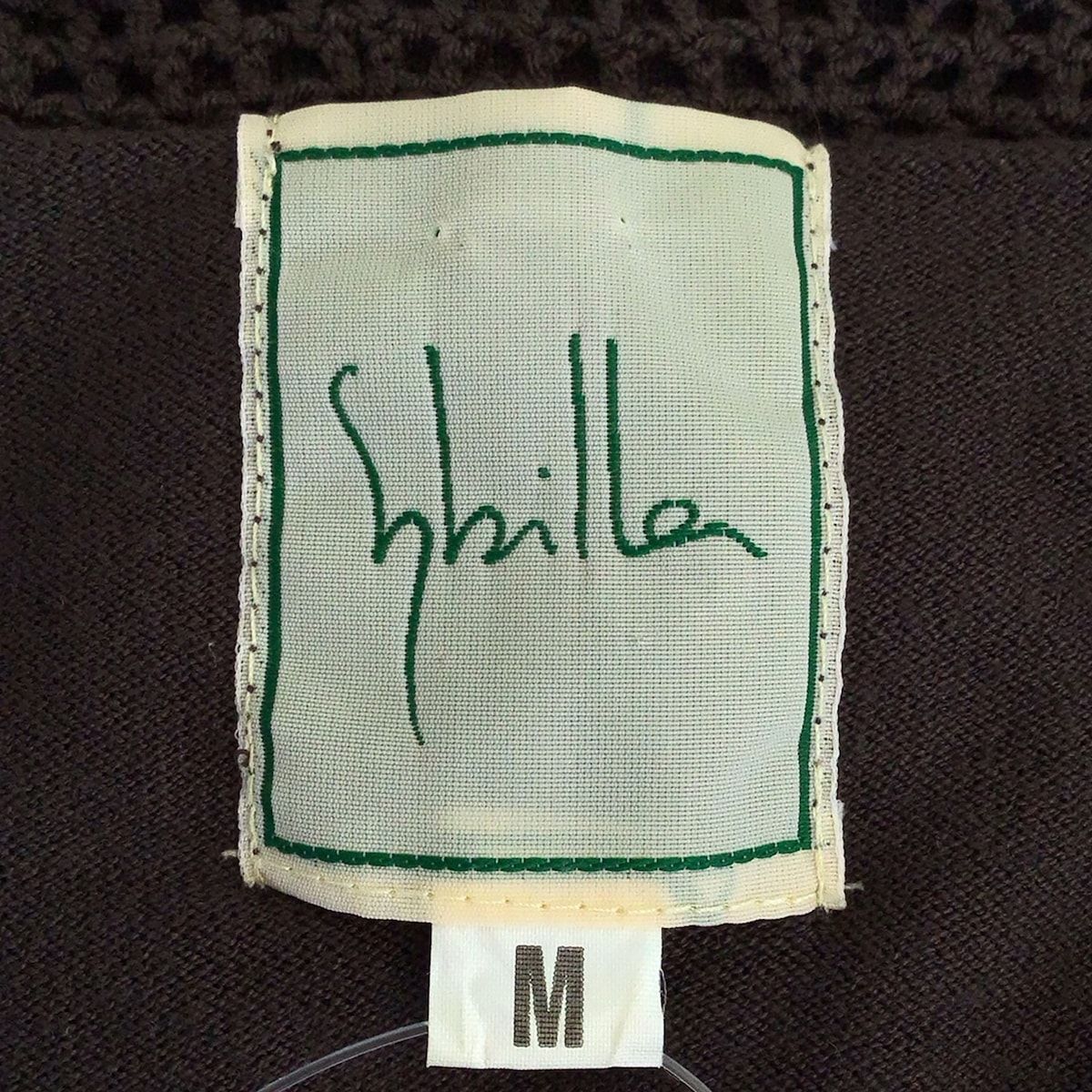 Sybilla - Sybilla(シビラ) カーディガン サイズM レディース - ダークブラウン×ライトブルー×マルチ 七分袖/フラワー(花) Sybilla(シビラ) カーディガン サイズM レディース - ダーク
