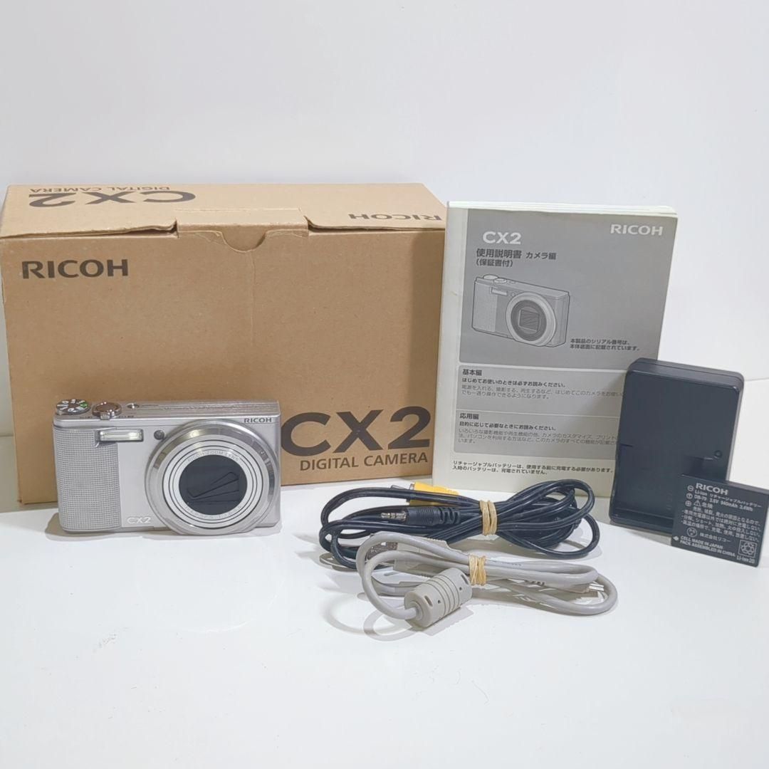 RICOH リコー CX2 デジタルカメラ 液晶焼けあり バッテリー 箱付き RICOH リコー CX2 デジタルカメラ 液晶焼けあり バッテリー 箱