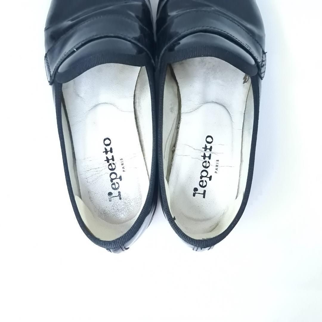 Repetto マイケル ローファー エナメル ブラック 36 1/2