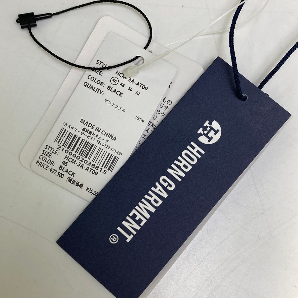 【最新作入荷】 サイズ 46 HORN GMT ホーン ガーメント HCM-3A-AT09 ハーフパンツ ブラック系 240101531391 ゴルフウェア メンズ ストスト