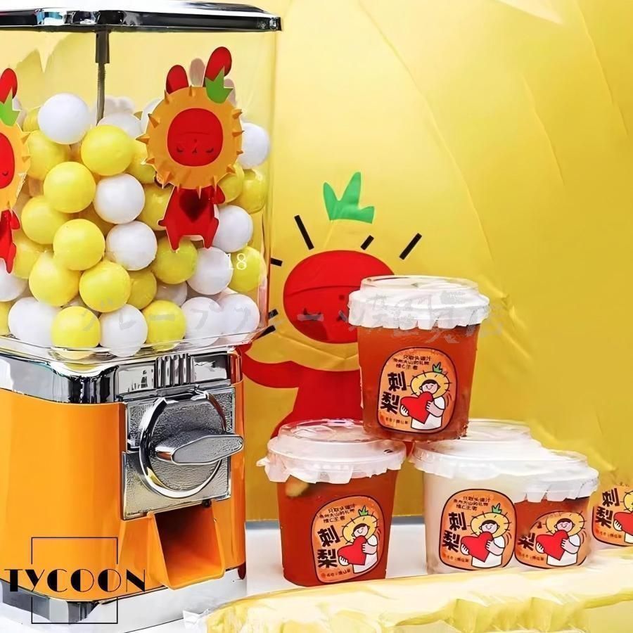 新しい ガチャガチャ 本体 業務用 ガチャマシン レトロ 機械 引き出し 100円硬貨用 楽しいカプセルマシン ガチャマシーン ドーム型 NEXPOTALLINN_EU