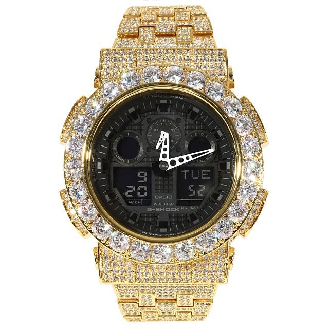 g-shock カスタム　ゴールド　G-ショック Gショックカスタム ダイヤモンド ゴールド G-BALLERブランド
