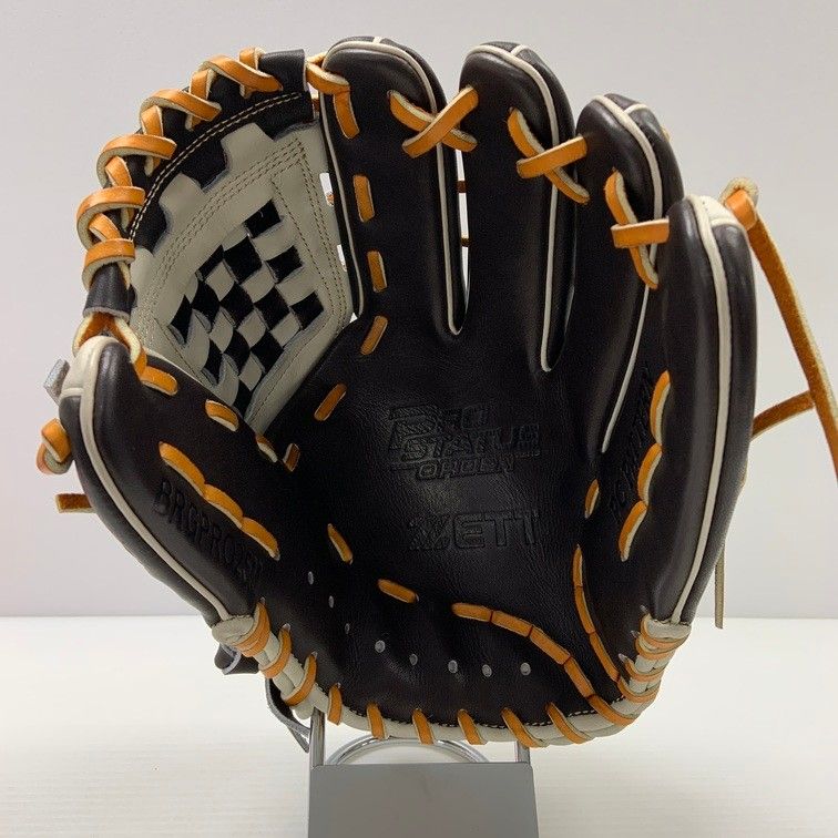 ZETT プロステイタス　内野手用　軟式グローブ 黒/ベージュ 収納袋付き ゼット プロステイタス グローブ | 軟式内野用 - 野球・アウトドア専門