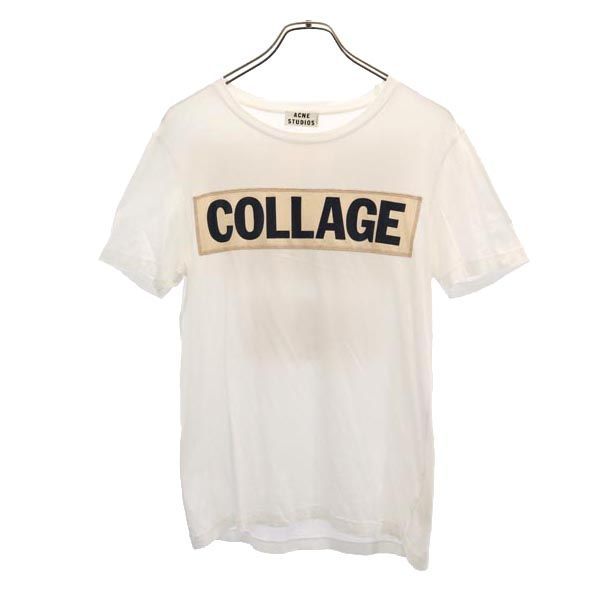 Acne Studios ホワイト 半袖Tシャツ K箱 Acne Studios フェイスパッチ 半袖Tシャツ ホワイト Sサイズ