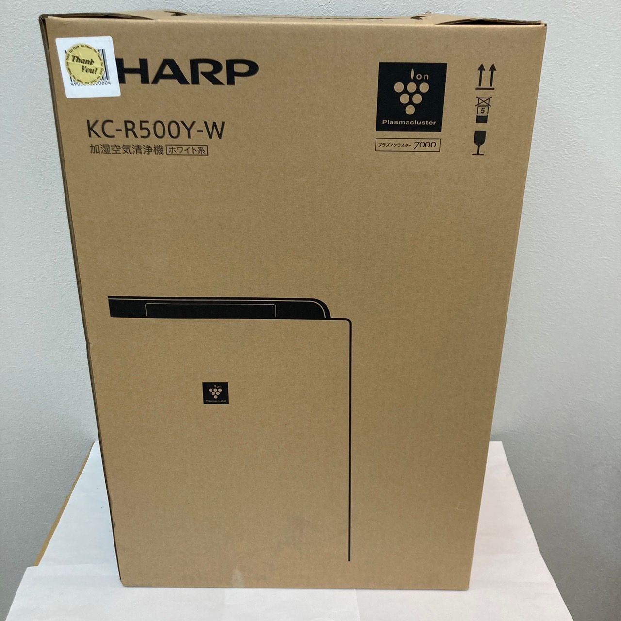 未使用⭐︎SHARP空気清浄機KC-R500Y-W プラズマクラスター7000搭載 シャープ KC-R500Y 加湿空気清浄機 プラズマクラスター7000搭載