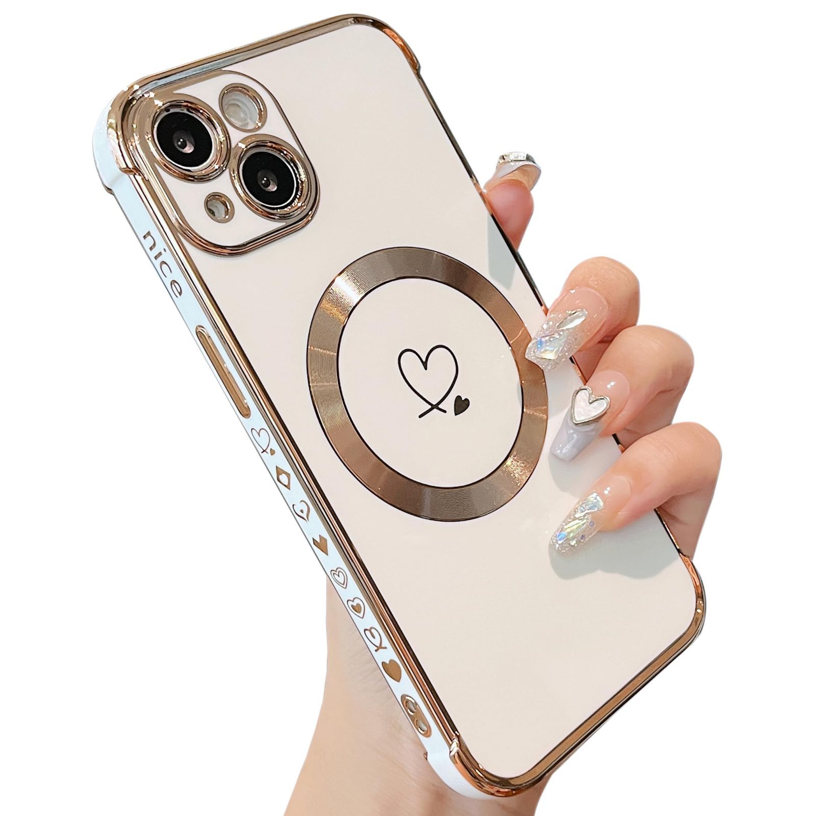 【新着商品】おしゃれ 可愛い 人気 韓国 アイフォン ケース 15 15 スマホケース 軽量 15 女性 ケース 柔らかい iPhone TPU iPhone カバー マグネット搭載 落下防止 耐衝撃 MagSafe対応 マグセーフ対応 
