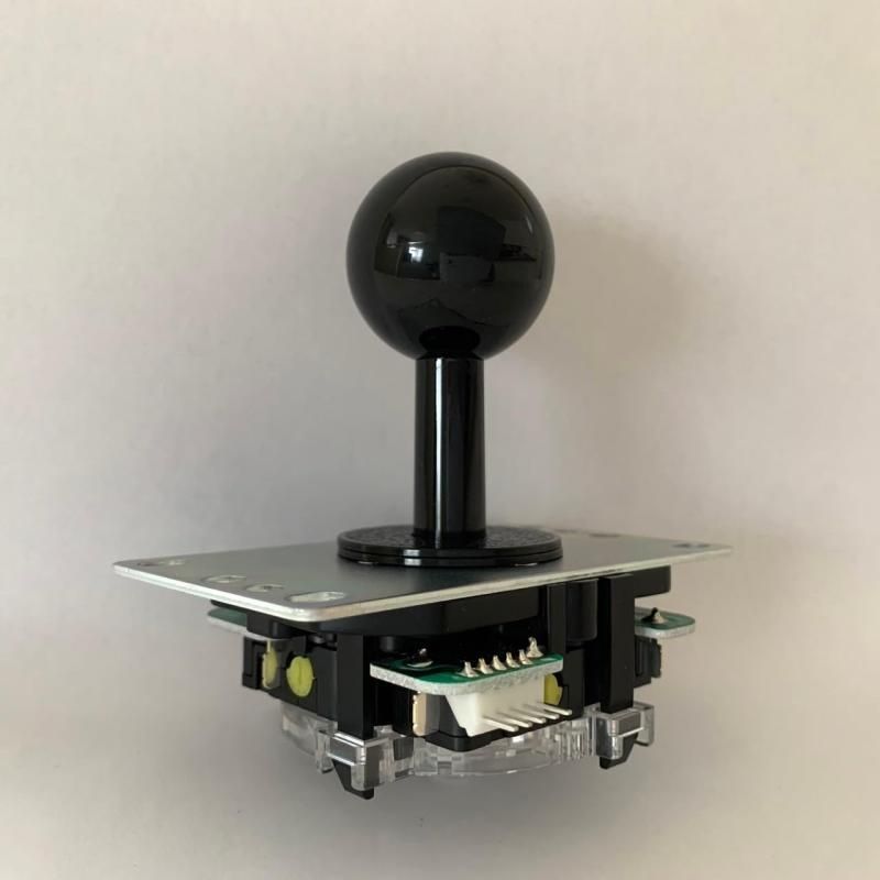 三和電子 静音 動作位置可変スイッチ採用レバー 黒 基板タイプ ジョイスティック レバー 平鉄板 シャフトカバー付 JLX-TPML-8YT-SK-K