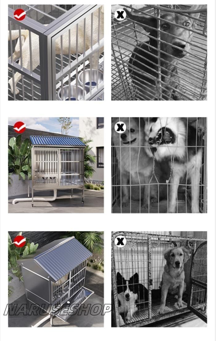 大型犬用ケージ 屋根付き