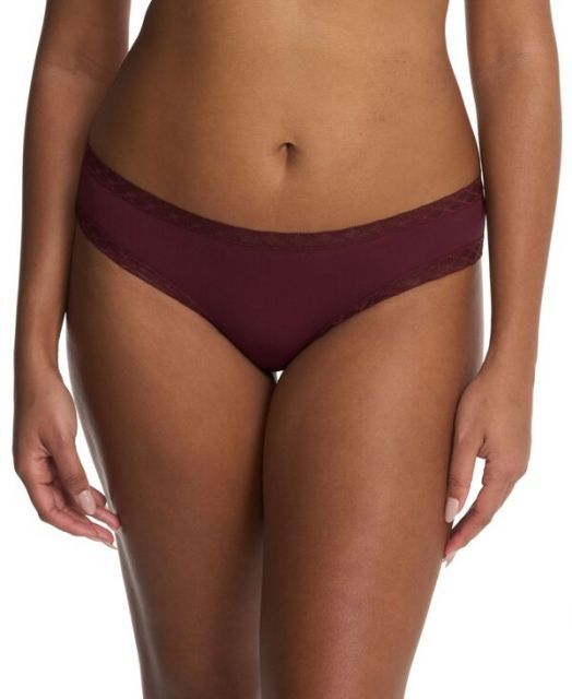 送料無料 ナトリ レディース パンツ アンダーウェア Bliss Lace-Trim Cotton Brief Underwear 156058 Royal Fig