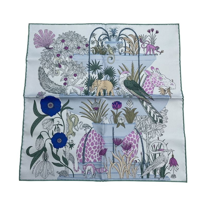 エルメス HERMES ガウロッシュ PRECIOUS PARADISE マルチ シルク レディース スカーフ