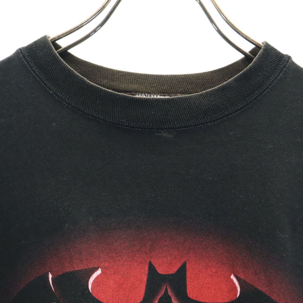 ワーナーブラザース 90s BATMAN オールド USA製 プリント 半袖 Tシャツ S ブラック系 Warner Bros キッズ 古着 【240330】 メール便可 ワーナーブラザース 90s BATMAN オールド USA製 プリント 半袖 Tシャツ
