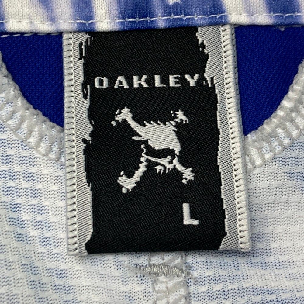 サイズ：L OAKLEY オークリー 433969JP 半袖ポロシャツ スカル刺繍 総柄 ブルー系 [240101237281]# ゴルフウェア メンズ  ストスト - メルカリ