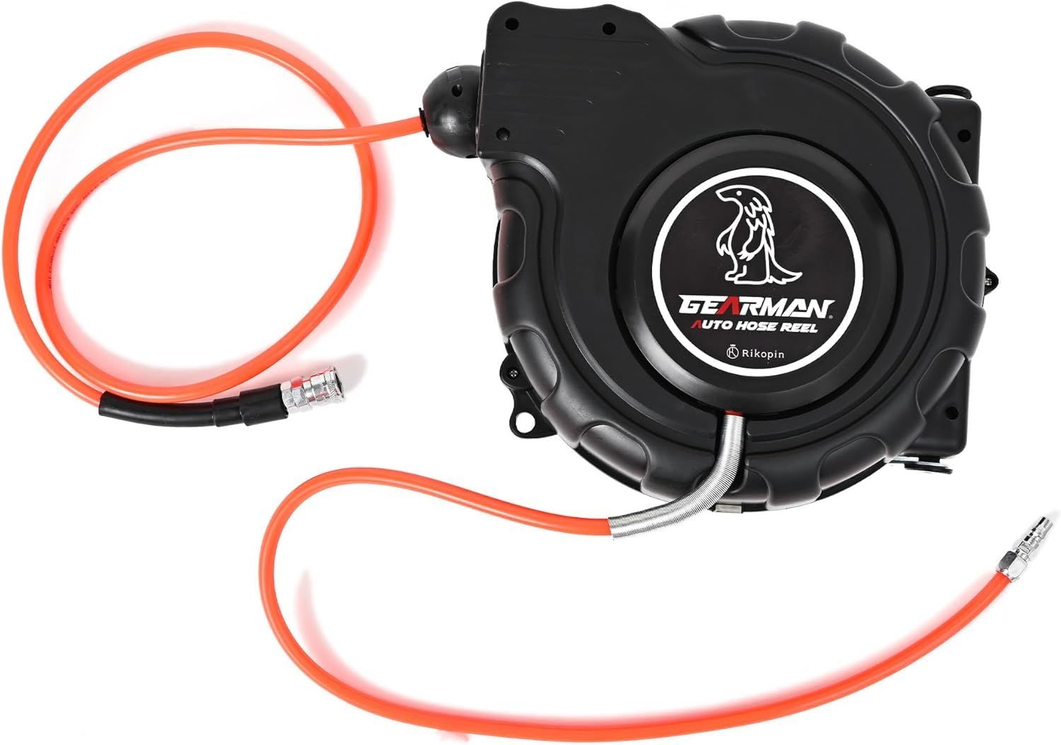 Rikopin リコピン ドラム式 エアーホースリール 20m 幅30m×29.5cm×厚さ14cm 1|4 内径6.5㎜ 外径10㎜ 最高使用圧力8.0kgf| 外装素材ABS ホースPU エアーコンプレッサー エアータッカー エアーダスター エア