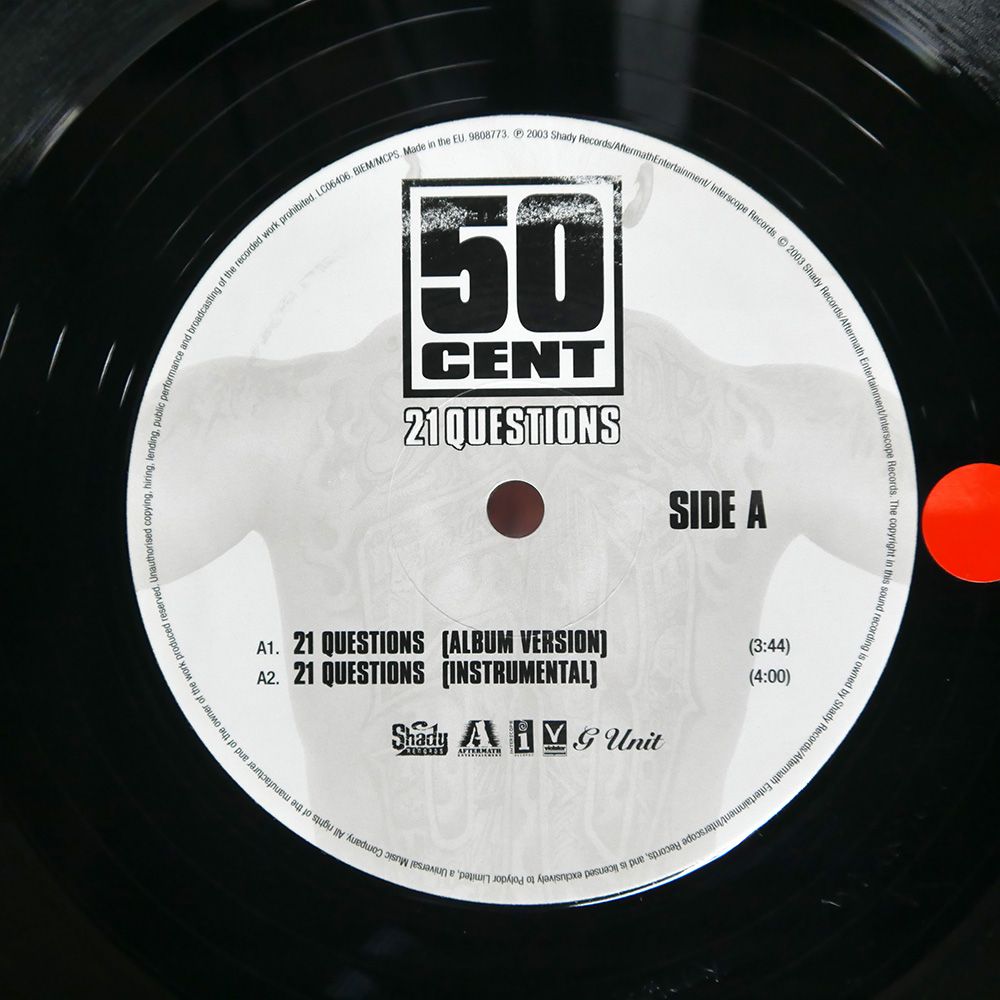 英 UK盤 50 CENT/21 QUESTIONS/SHADY 9808773 12 - メルカリ