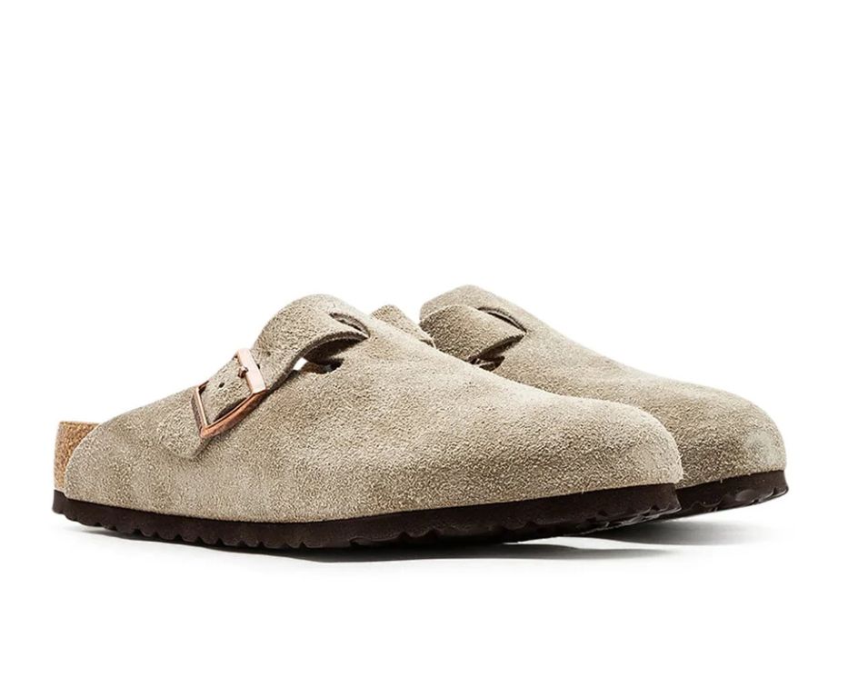 BIRKENSTOCK BOSTON スエード サンド Narrow幅｜ビルケンシュトック 正規品 クロッグ サンダル メンズ レディース ソフトフットベッド ベージュ系