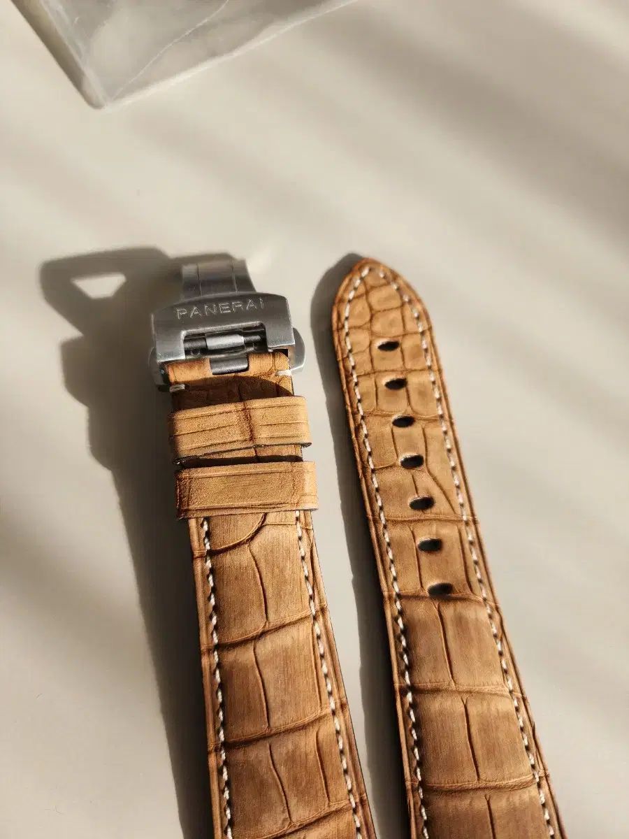 パネライ 純正ストラップ カーフヴィンテージゴールド 24/22 美品