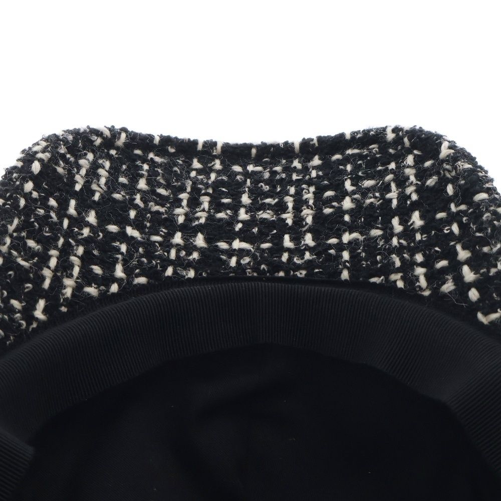 SAINT LAURENT SLロゴ ツイードベースボールキャップ NEW YSL SAINT