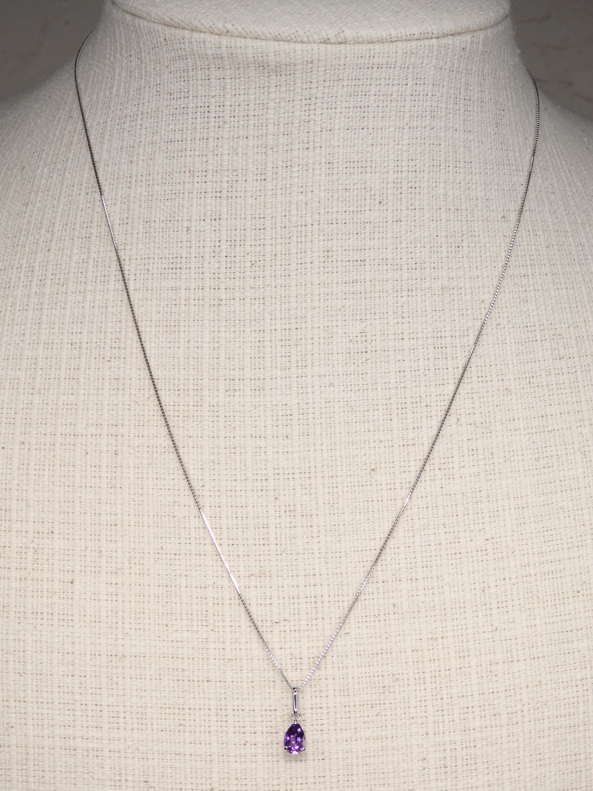 アメジスト ペンダントトップ 0.382ct Z5299 プラチナPt ソーティング